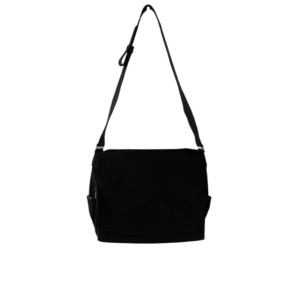 TUMI Brown Nylon Leather Crossbody Computer Messenger